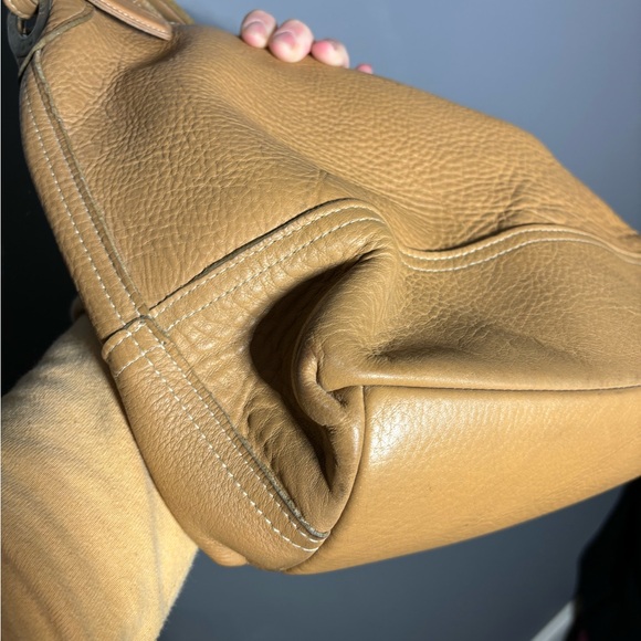Coach 5715 Camel Pebbled Leather Made in The United States Hobo Shoulder Bag - Picture 9 of 12